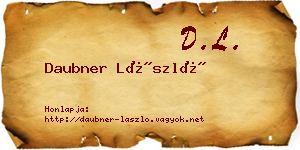 Daubner László névjegykártya