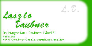 laszlo daubner business card